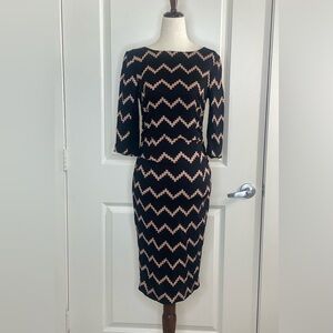 Tracy Reese - Anthropologie-  Black And Cream Dress Size 4